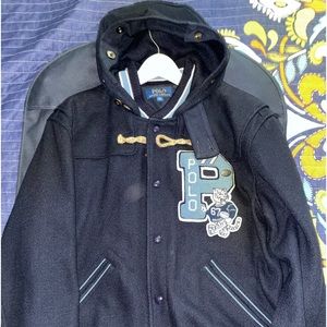 Polo Ralph Lauren hooded varsity jacket